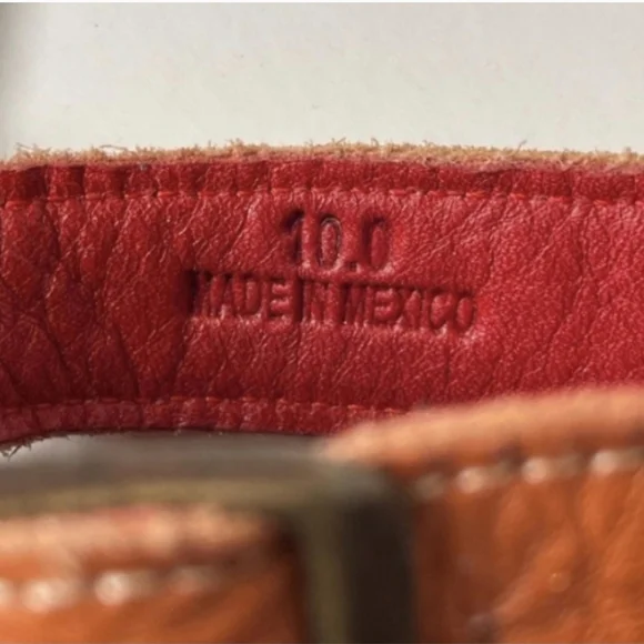 SOLD Bed Stu Antonelli Brown Leather Platform Sandals sz 10 - Picture 11 of 11